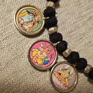 Ganesh Hindu Good Karma hand-made adjustable necklace Shiva Lakshmi Durga unisex